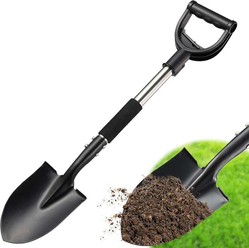31-Inch Heavy Duty Small Shovel for Digging, Camping, Snow Removal & K