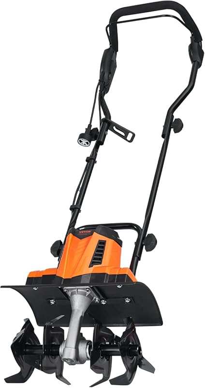 VEVOR 10A Corded Electric Tiller, 14-In Width & 3.94-In Depth, Steel T