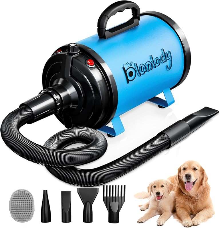 High Velocity Dog Dryer Blower for Grooming, 3800W 5.2HP Stepless Spee