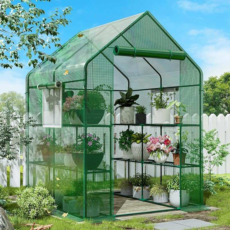 SPECILITE Walk-in Greenhouse: 56x56x78 Inch Heavy Duty Plant House wit