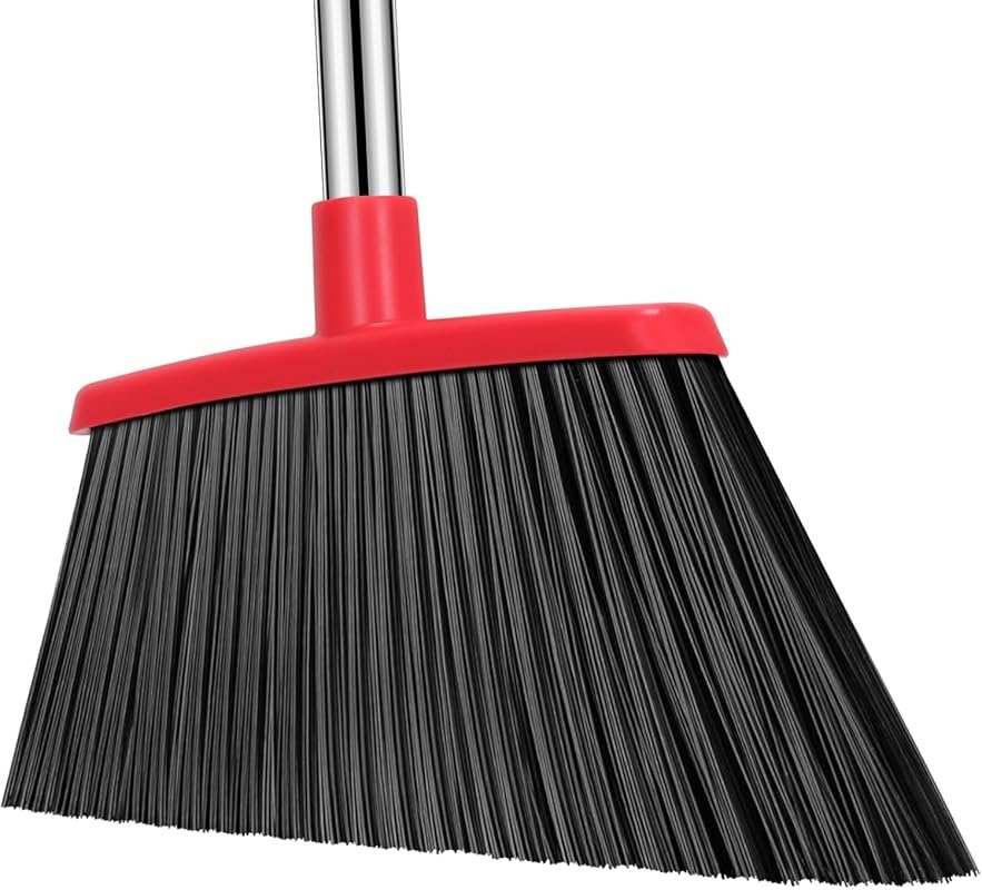Heavy Duty 55-Inch Angle Broom for Indoor & Outdoor Sweeping, Ideal fo