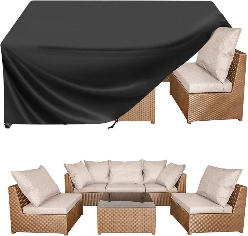 BALEINE Heavy Duty Waterproof Patio Furniture Cover, 74×47×28 Inch, Ox
