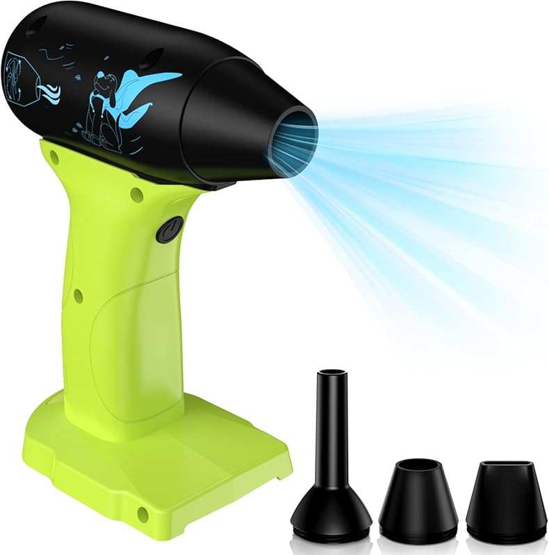 Ryobi 18V Cordless Jet Dry Blower: 130000RPM Turbo Duster, Mini Leaf B
