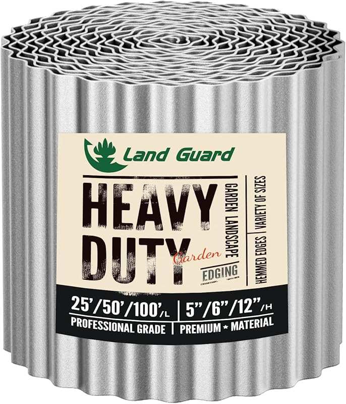 Land Guard Tall Corrugated Garden Edging Border, 12