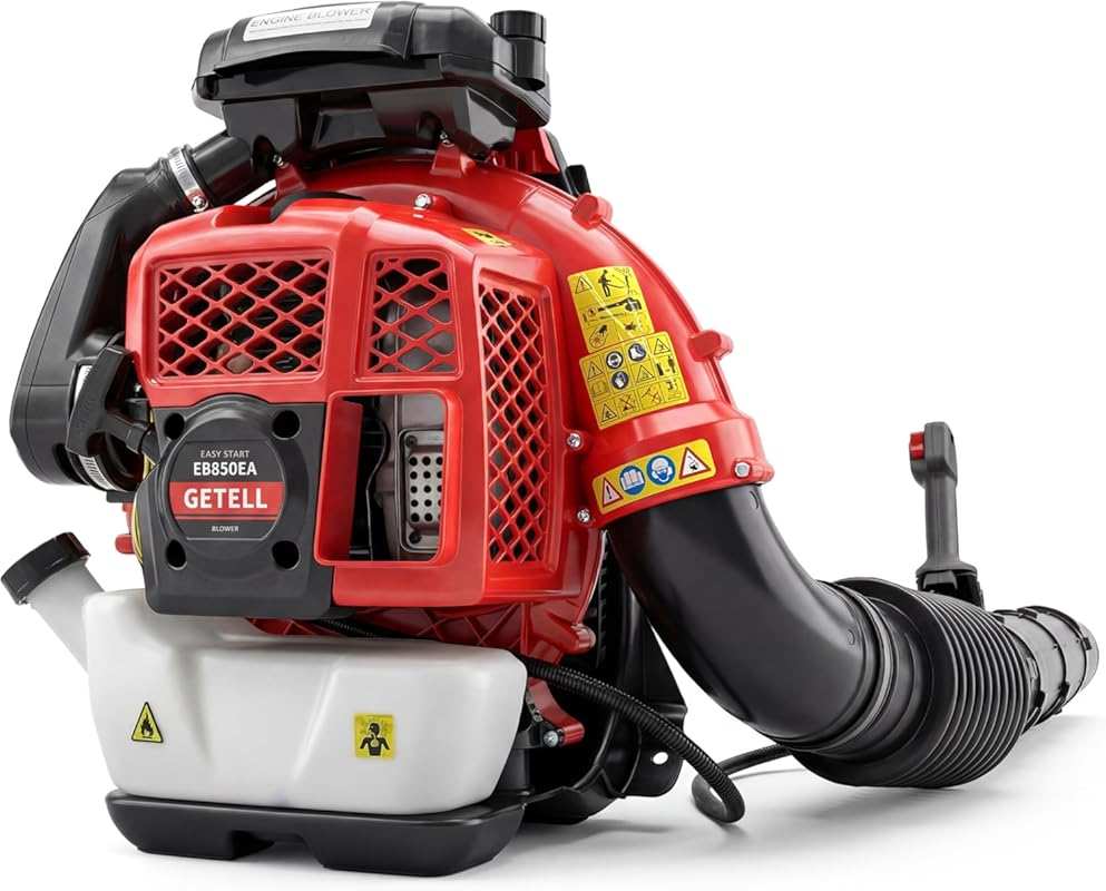 80cc 2-Stroke Gas Backpack Leaf Blower, 900CFM 206MPH, Heavy-Duty for 