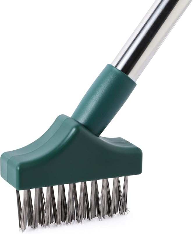 Yocada Moss Remover Wire Metal Brush - Deck Cleaner for Pavement, Pati