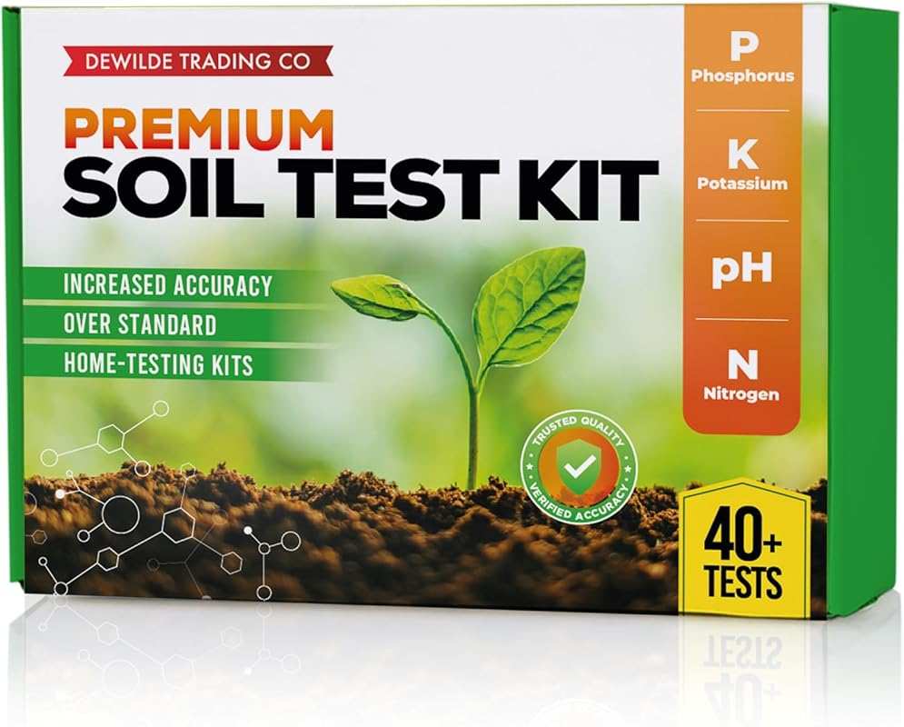 Premium Soil Test Kit: 40 Complete Tests for Lawns, Gardens, Vegetable