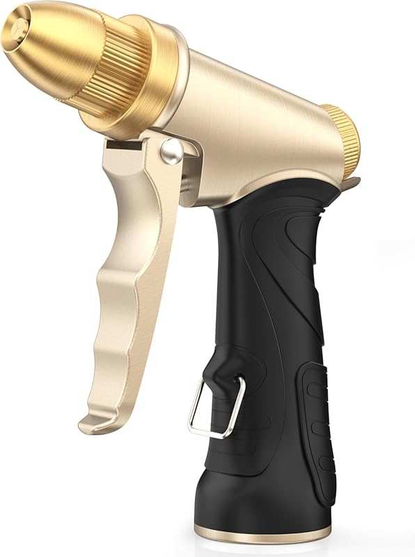 RAINPOINT Upgraded Heavy Duty Metal Garden Hose Nozzle for High Pressu
