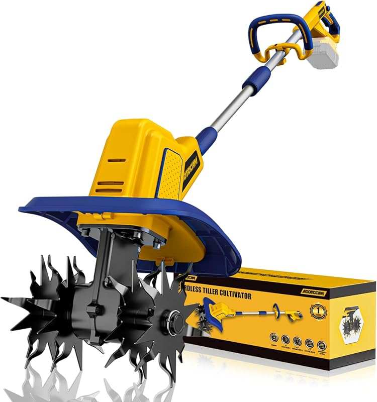 Dewalt 20V Compatible Cordless Tiller Cultivator, 360RPM, 9