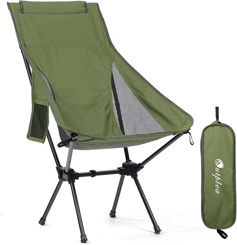 Lightweight Camping Chair with Side Pocket for Adults