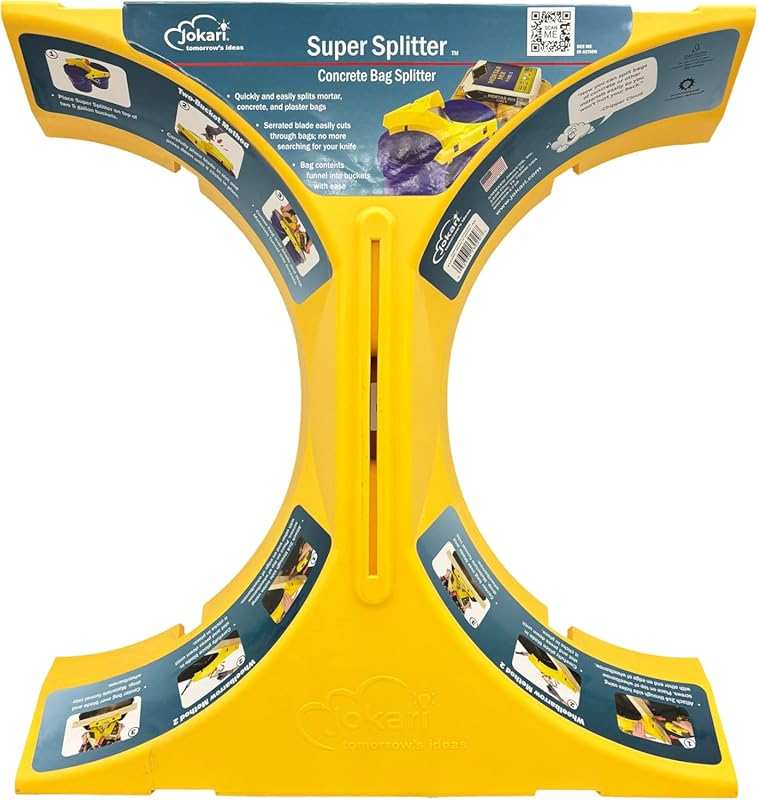 Jokari Automatic Concrete Bag Opener & Funnel Frame for Buckets/Wheelb