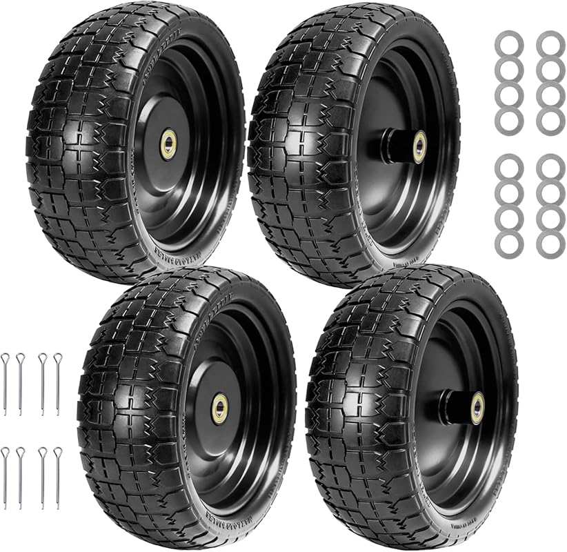 Gorilla Cart 4-Pack Flat-Free Tires: 13