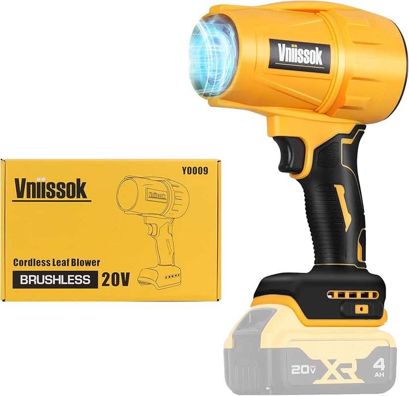Cordless Leaf Blower for DEWALT 20V Battery, High-Speed Handheld Jet F