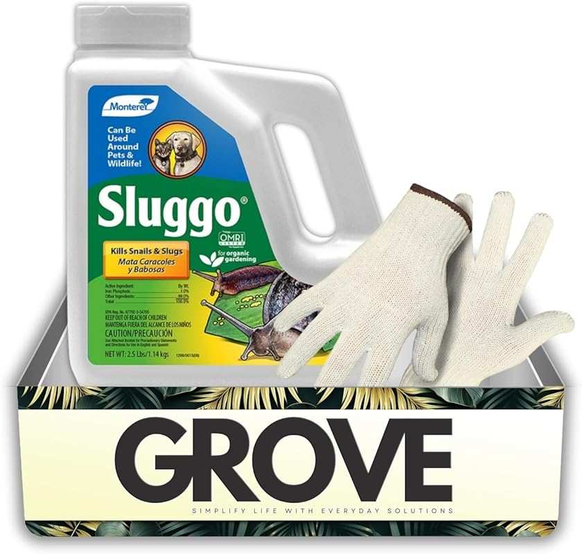 Sluggo Plus Organic Iron Phosphate Slug & Snail Killer 2.5 lb Bundle w