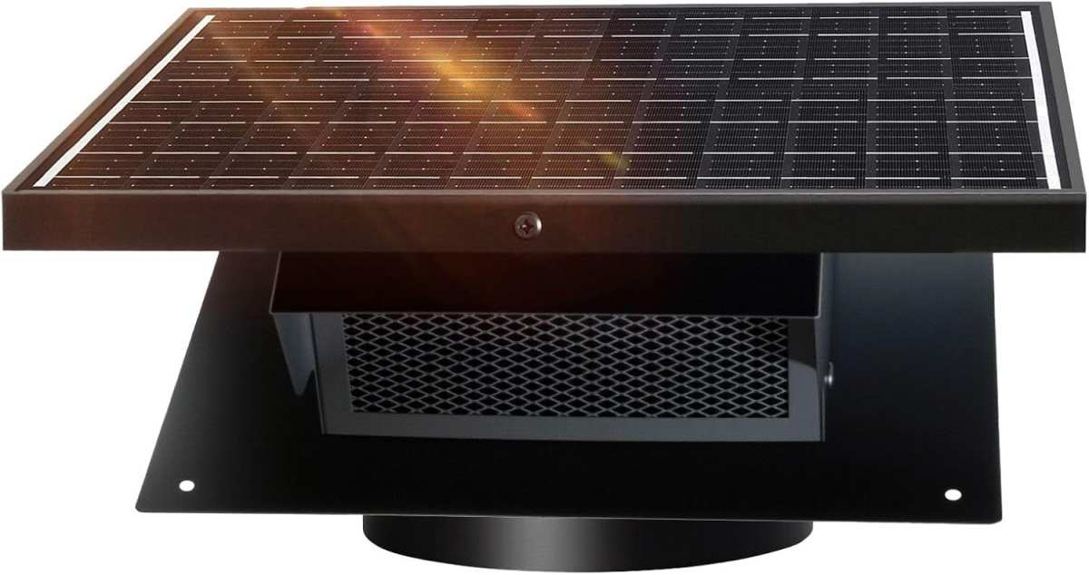 25W Solar Roof Vent Fan with 8