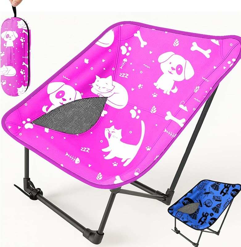 Ultra Lightweight Foldable Youth Camping Chair, Ideal for Kids at Beac