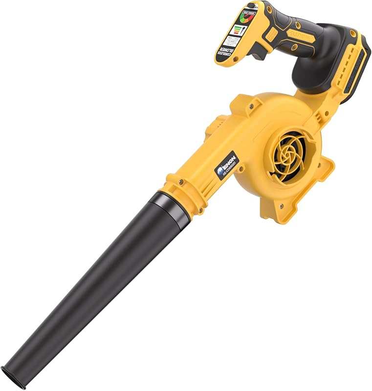 20V Cordless Electric Leaf Blower: 4-Speed, Lightweight Tool for Yard 