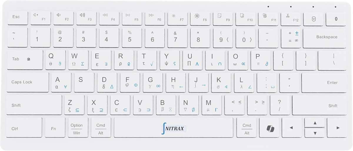 Mathematical Keyboard with 55 Symbols & Shortcuts for Faster Math Writ