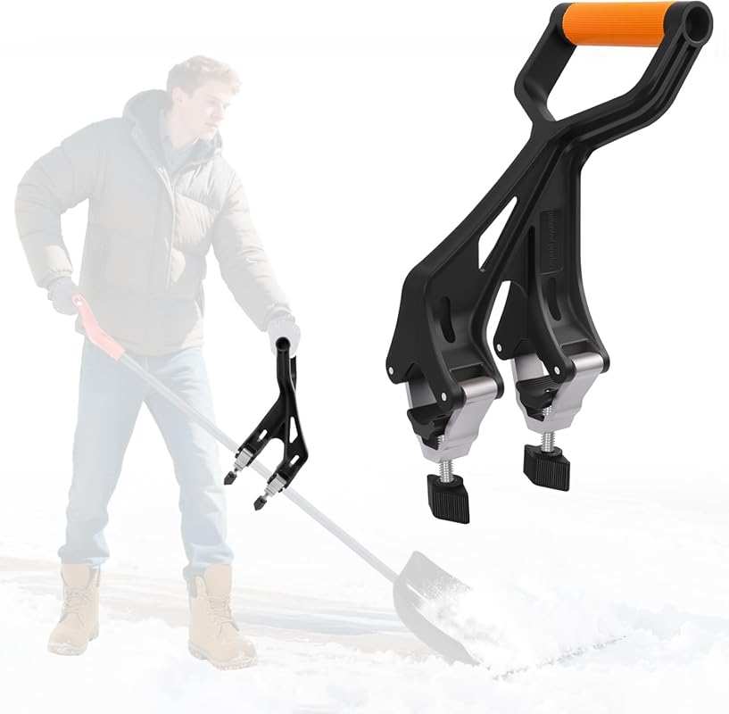 KJX Upgraded Ergonomic Shovel Handle Extension for Yard Tools