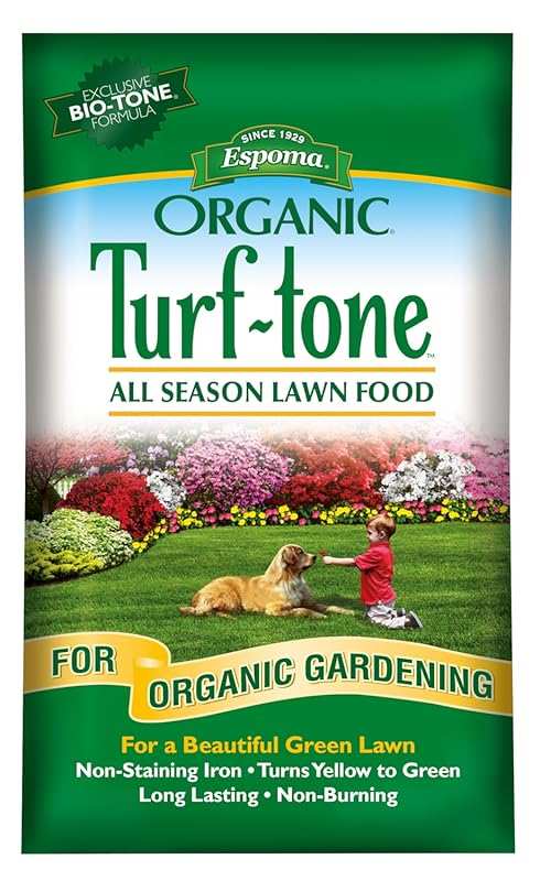 Espoma Turf-Tone All Season Organic Lawn Food with Iron & Bio-Tone For