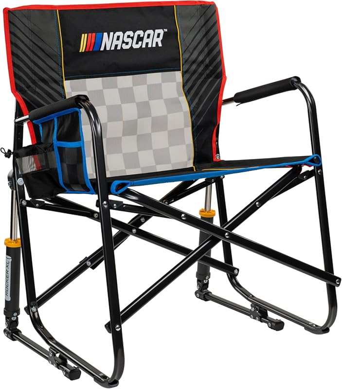 GCI Outdoor NASCAR Freestyle XL Rocker: Portable Folding Rocker for Bi