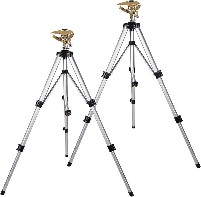 Biswing Large Impact Sprinkler Head Tripod - 360 Degree Area Coverage