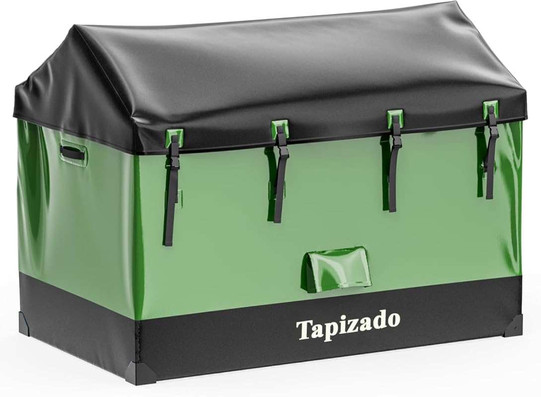 310 Gallon Extra Large Waterproof Deck Box for Patio Furniture, Pool A