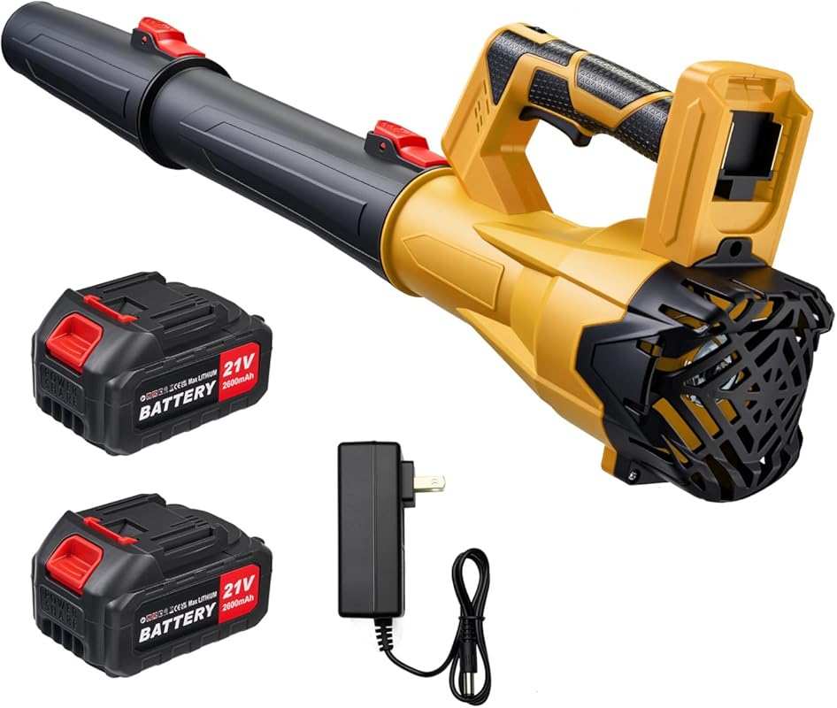 650CFM Cordless Leaf Blower: 6-Speed Handheld Blower with Battery & Ch