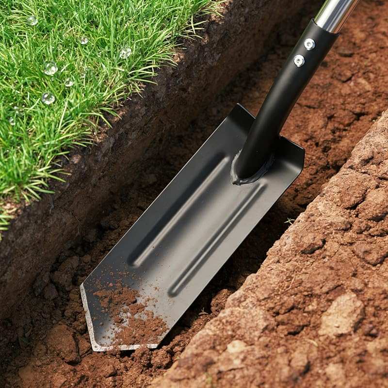 Stainless Steel 4-Inch V-Shape Trench Shovel – Heavy Duty Garden Tool