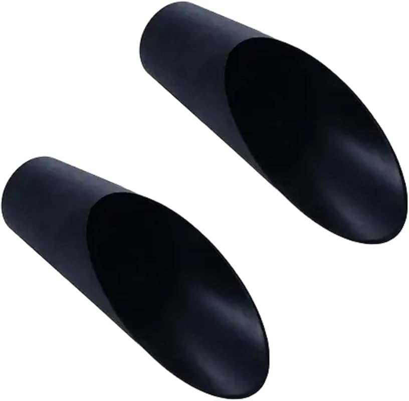 2Pcs Black Bonsai Soil Shovels - Colorful Plastic Scoops for Flower Pl