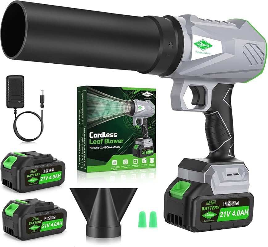 Cordless Leaf Blower Kit: Lightweight Handheld Blower with Battery for