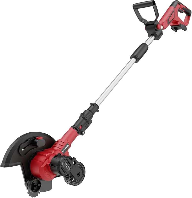 Brushless 18V Cordless Lawn Edger with 9'' Blade, Adjustable Depth & R
