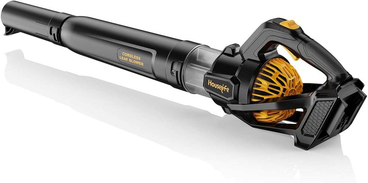 Powerful Cordless Leaf Blower (Tool Only): 600 CFM, 150 MPH, 3-Speed T