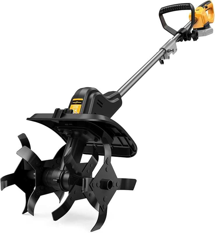 Cordless Dewalt 20V Max Tiller with 360RPM, 11.8