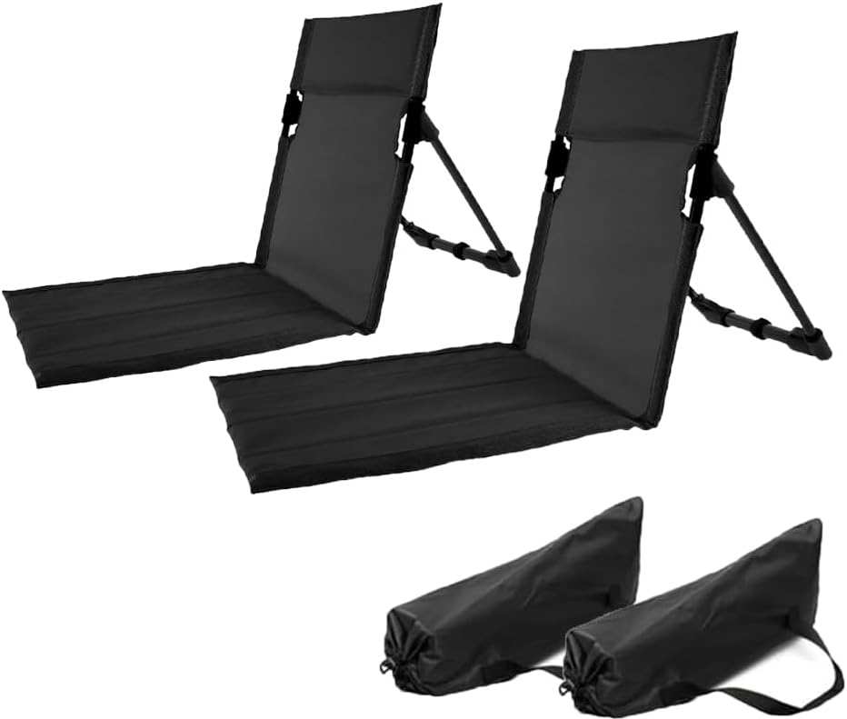 2 Pack Lightweight Foldable Outdoor Camping Backrests: Portable Lazy C