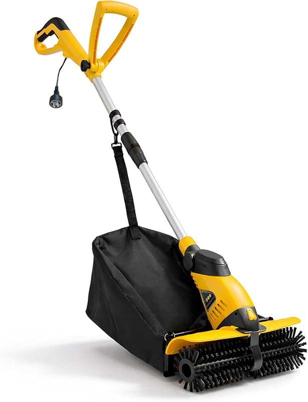 Lightweight 17-Inch Electric Artificial Turf Sweeper with 30L Bag and 