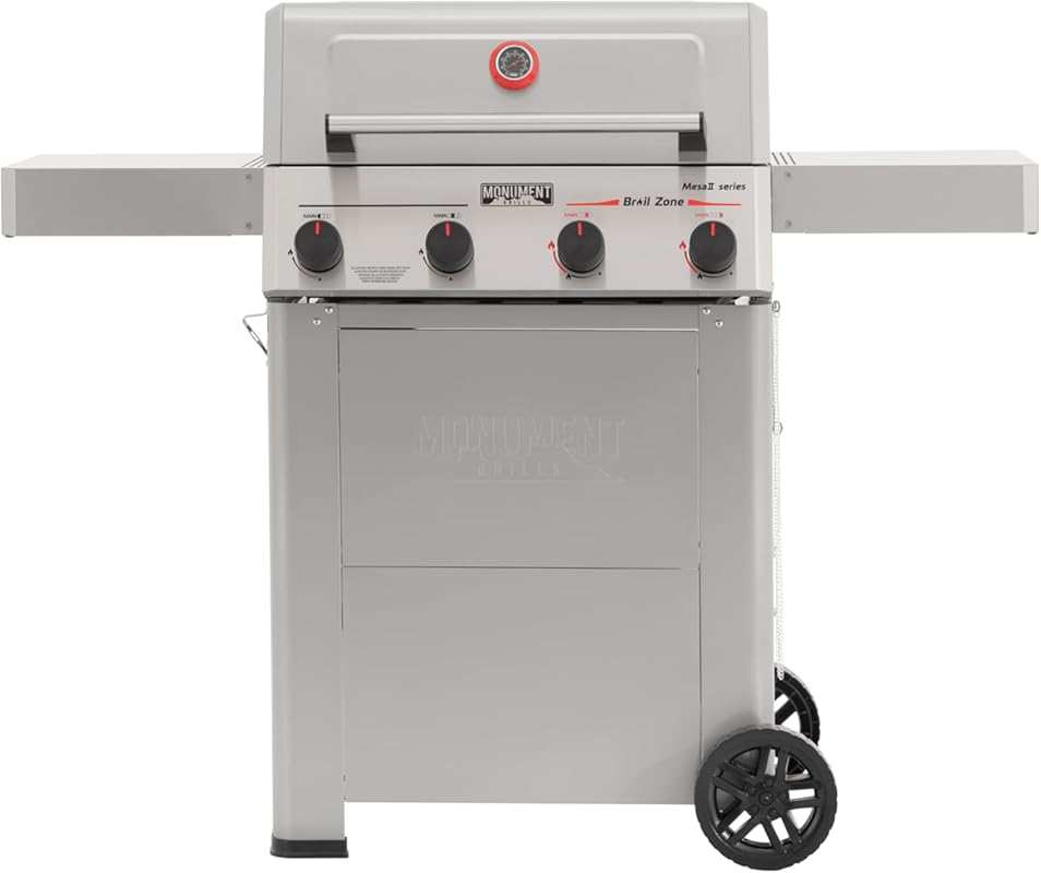 Monument Grills Mesa II 410FBZ 4-Burner Stainless Steel Propane Grill,