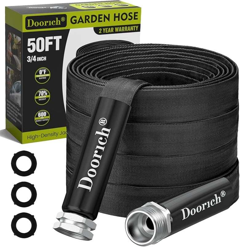 50-ft Lightweight, Ultra Flexible TPU Garden Hose - Kink-Free, Drinkin