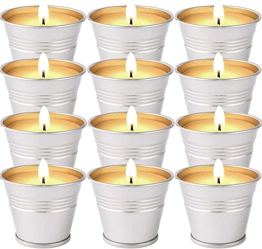 Citronella Candles Outdoor 12 Pack - 2oz Soy Wax with Citronella Oils 