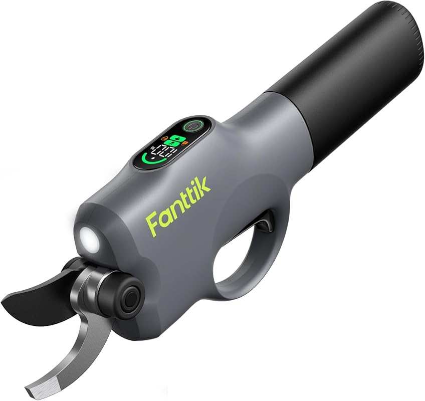 Fanttik Y10 Pro Cordless Pruning Shears with Brushless Motor, LED Disp