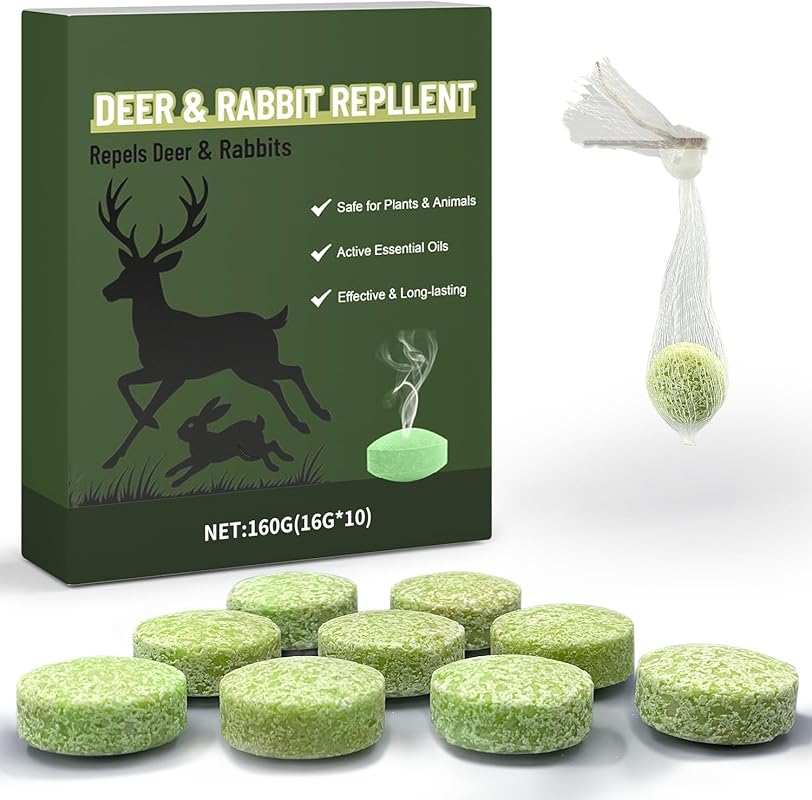 10pk Natural Deer & Rabbit Repellent Balls: Powerful Outdoor Deterrent