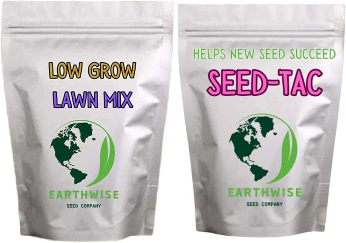 Earthwise Low Grow Grass Seed Bundle: Organic No Mow Clover Mix with S