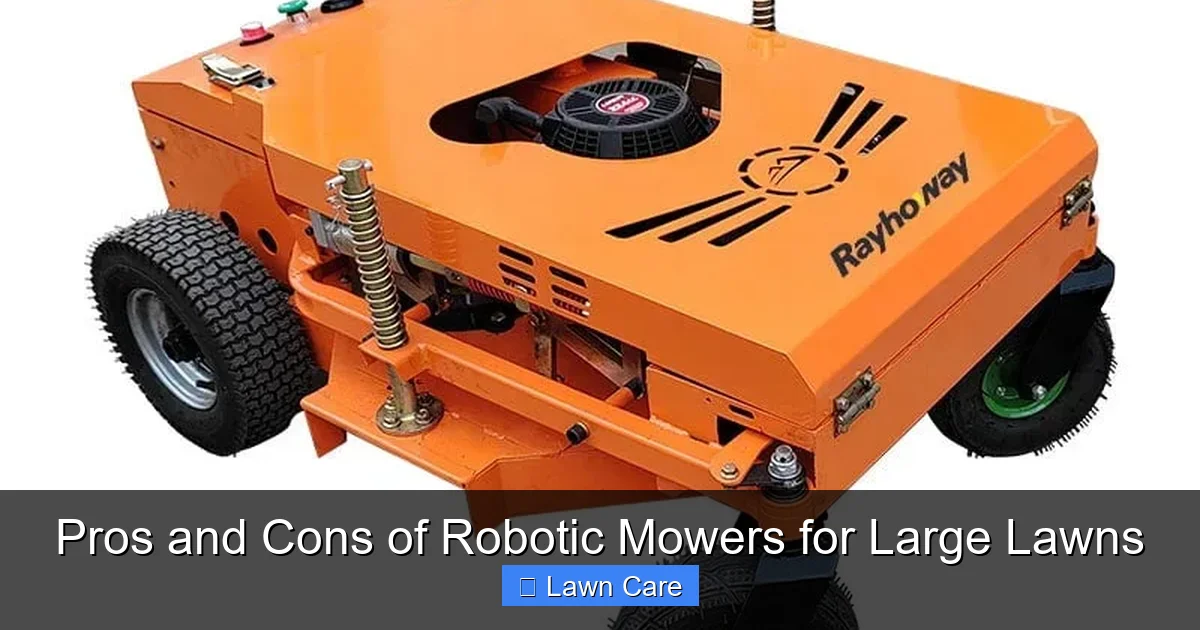 Pros and Cons of Robotic Mowers for Large Lawns