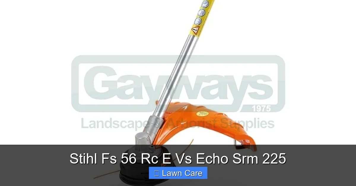 Stihl Fs 56 Rc E Vs Echo Srm 225