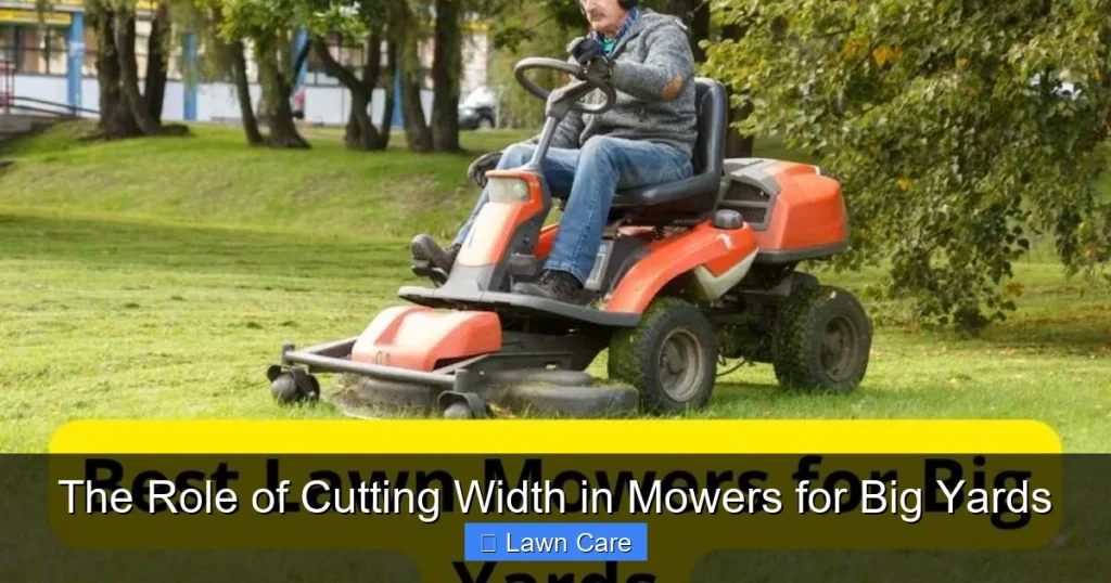 The Role of Cutting Width in Mowers for Big Yards