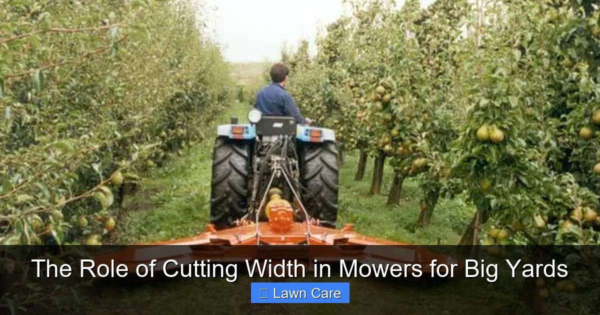 The Role of Cutting Width in Mowers for Big Yards