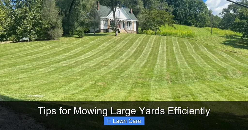 Tips for Mowing Large Yards Efficiently