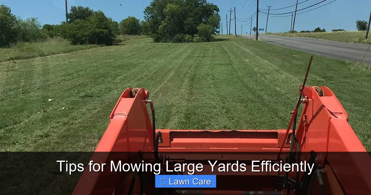 Tips for Mowing Large Yards Efficiently