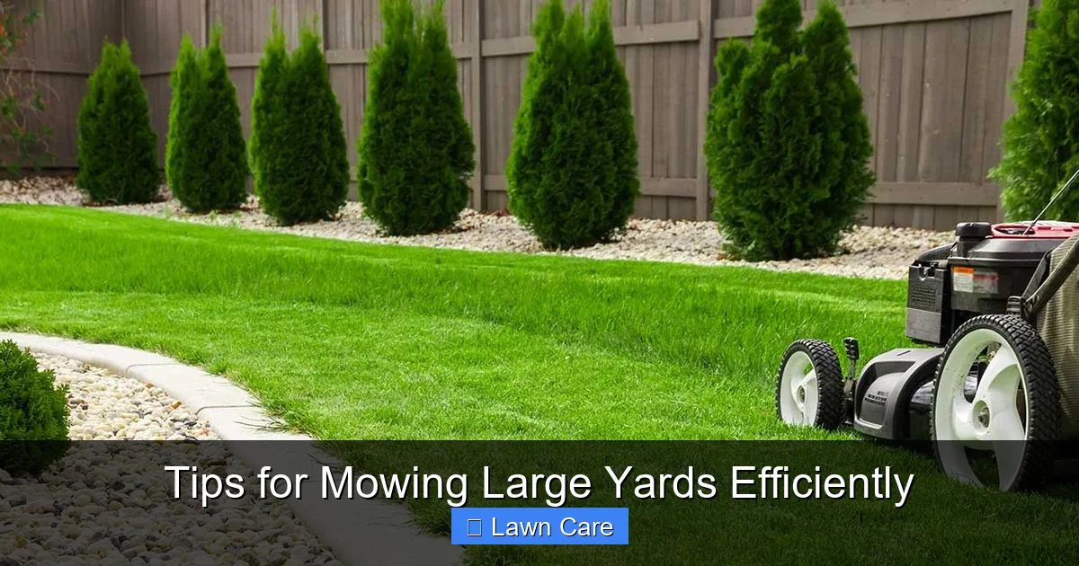 Tips for Mowing Large Yards Efficiently