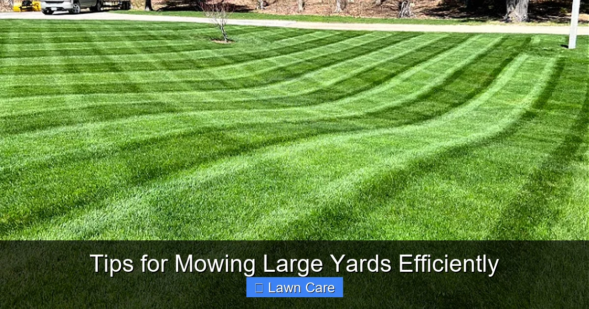 Tips for Mowing Large Yards Efficiently